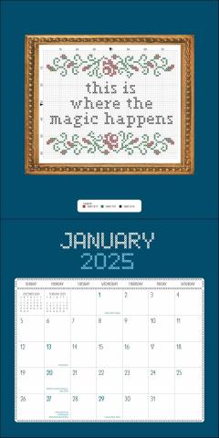 Subversive Cross Stitch 2025 Wall Calendar