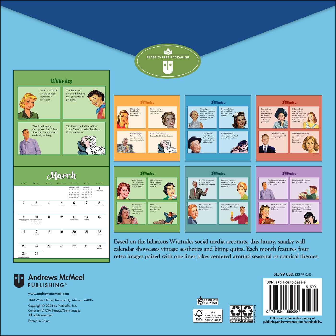 Calendar 2025 - Wititudes - Andrews McMeel Publishing