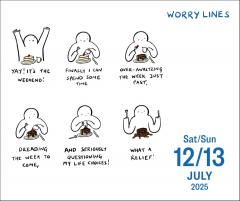 Calendar 2025 - Worry Lines