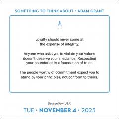 Calendar 2025 - Adam Grant: Something to Think About