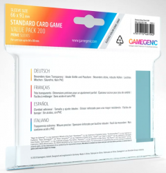 Set 200 folii protectie cartonase - Gamegenic Prime Standard
