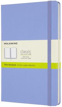 Carnet Moleskine - Hydrangea Blue Large Plain Notebook Hard 