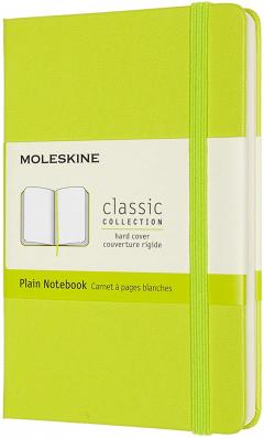 Carnet - Moleskine Classic  - Pocket, Hardcover, Plain - Lemon Green