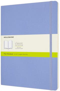 Carnet - Moleskine Classic - XL, Soft Cover, Plain - Hydrangea Blue