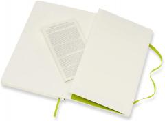 Carnet - Moleskine Classic - Large, Soft Cover, Plain - Lemon Green