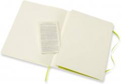 Carnet Moleskine - Lemon Green Extra Large Plain Notebook Soft
