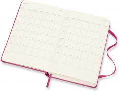 Agenda 2021 - Moleskine 12-Month Daily Notebook Planner - Bougainvillea Pink Hardcover, Pocket