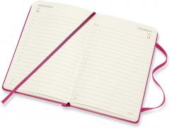 Agenda 2021 - Moleskine 12-Month Daily Notebook Planner - Bougainvillea Pink Hardcover, Pocket