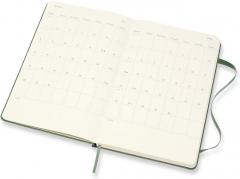 Agenda 2020-2021 - Moleskine 18-Month Weekly Notebook Planner - Green, Large, Hard Cover