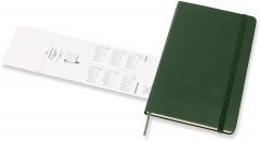 Agenda 2020-2021 - Moleskine 18-Month Weekly Notebook Planner - Green, Large, Hard Cover