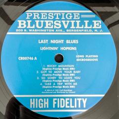 Last Night Blues - Vinyl