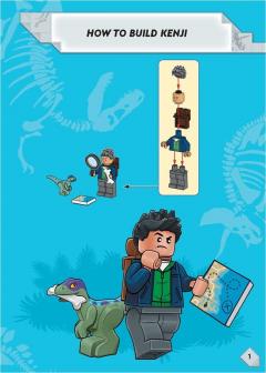 LEGO Jurassic World: Raptors on the Run Activity Book (with Kenji Minifigure, Baby Raptor and Accessories)