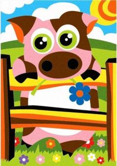 Kit desen cu particule de marmura - Coloreaza si straluceste