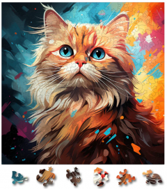 Puzzle din lemn - British Longhair 3