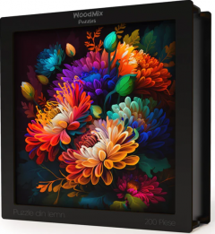 Puzzle din lemn - Colorful Italian Asters