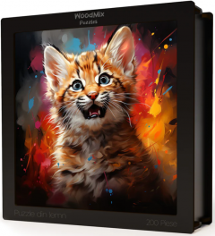 Puzzle din lemn - Baby Bobcat 1