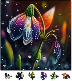 Puzzle din lemn - Ghiocel