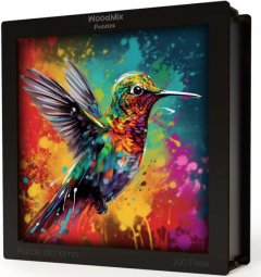 Puzzle din lemn - Pasarea Colibri 1
