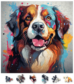 Puzzle din lemn - Saint Bernard 2