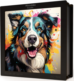 Puzzle din lemn - Border Collie 3