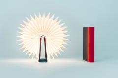 Lampa Lumio Fabric-Red/Navy Blue