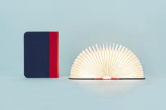 Lampa Lumio Fabric-Red/Navy Blue