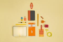 Lampa Lumio-mini: Orange Black