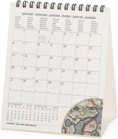 Calendar de birou 2025 - Vintage Maps