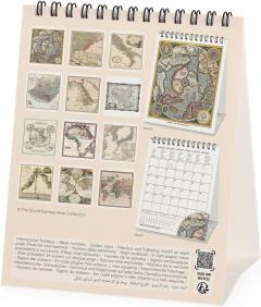 Calendar de birou 2025 - Vintage Maps