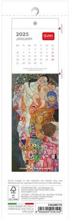Calendar 2025 - Semn de carte - Gustav Klimt