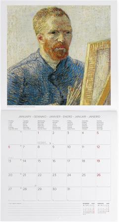 Calendar de perete 2025 - Vincent Van Gogh