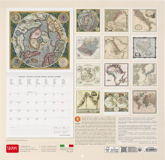 Calendar de perete 2025 - Vintage Maps