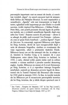 Cartea despre teatru ascunsa in opera lui Mircea Eliade