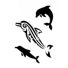 Sablon adeziv - Delfini