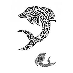 Sablon adeziv - Delfini