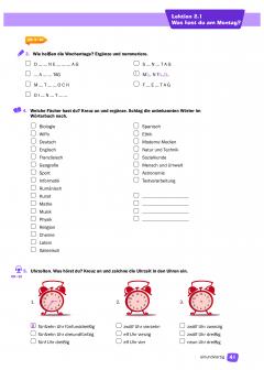 Limba Germana - Caietul elevului, Clasa a V-a