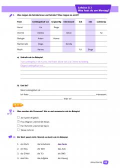 Limba Germana - Caietul elevului, Clasa a V-a