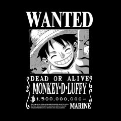Tricou - One Piece - Wanted Luffy BW - Size XL