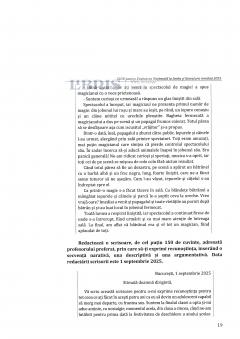 Ghid pentru Evaluarea Nationala - Limba si literatura romana, 2025