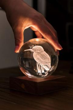 Lampa - Amber Cristal Ball - Kingfisher