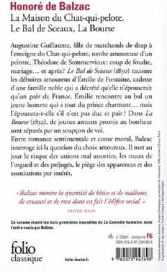 La Maison du Chat-qui-pelote, Le Bal de Sceaux, La Bourse