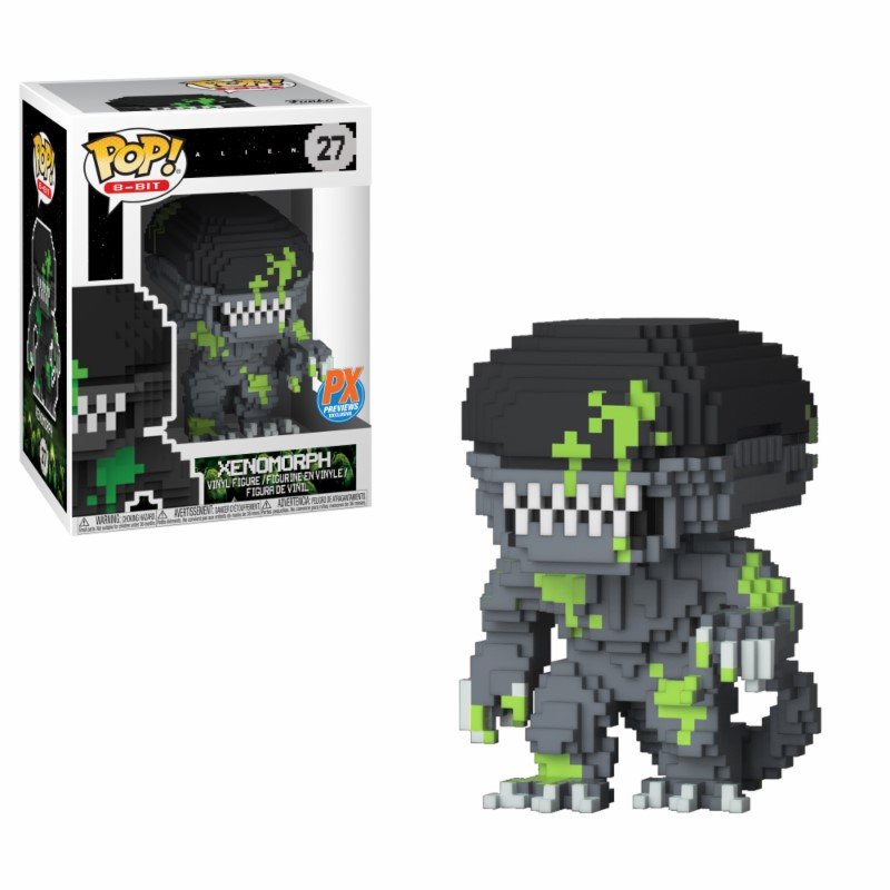 Figurina - 8-Bit Alien - Blood Splatter - Xenomorph - Funko