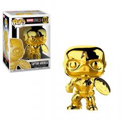 Figurina - Funko Pop! Marvel Studios 10th Anniversary Gold Chrome: Captain America