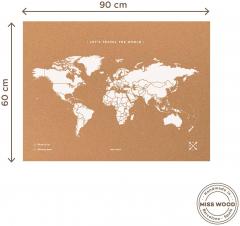 Harta din pluta XL - White