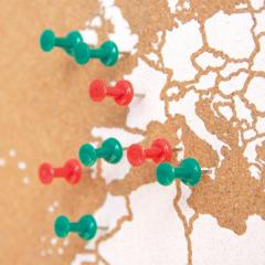 Harta din pluta XXL - White