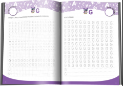 Caiet cu litere si semne grafice pentru grupa mare