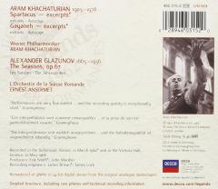 Khachaturian: Spartacus / Gayaneh / Glazunov: The Seasons