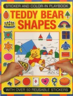 Coperta cărții Sticker and Color-in Playbook: Teddy Bear Shapes