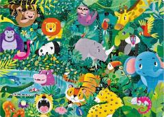 Puzzle fosforescent 120 piese - Jungla