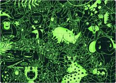 Puzzle fosforescent 120 piese - Jungla